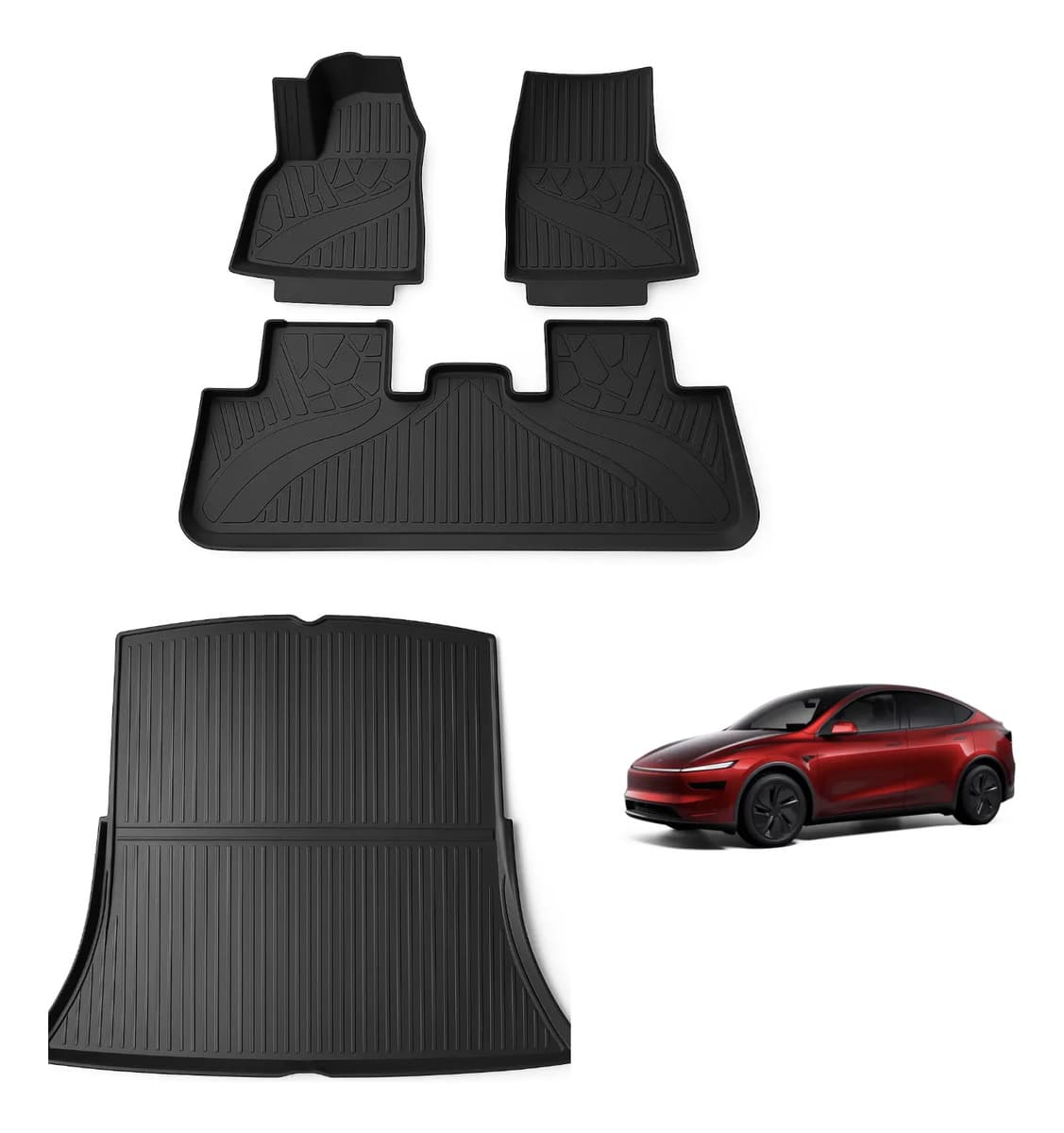 Tapetes de uso rudo 3D para Tesla Model Y