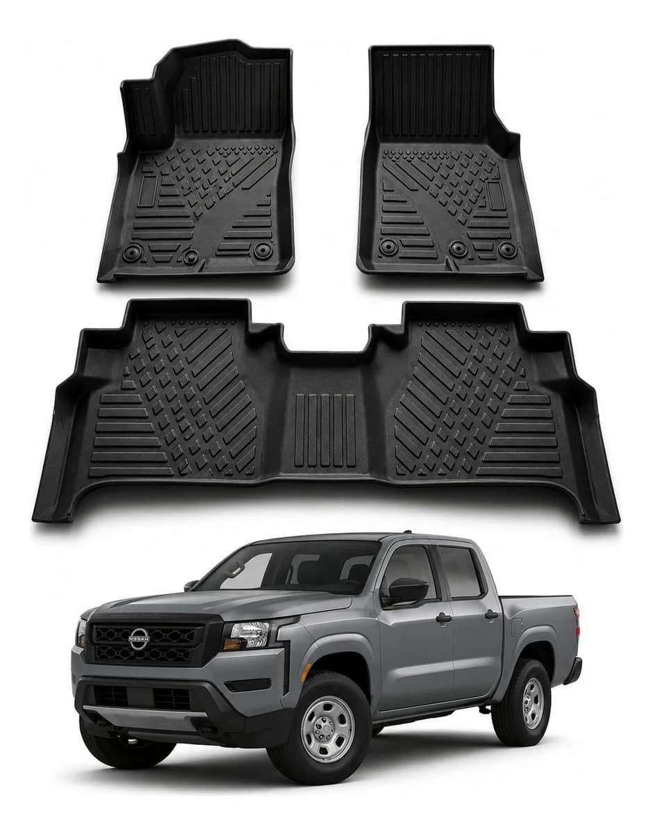 Rhino Tapetes De Uso Rudo Compatible Con Nissan Frontier Negro