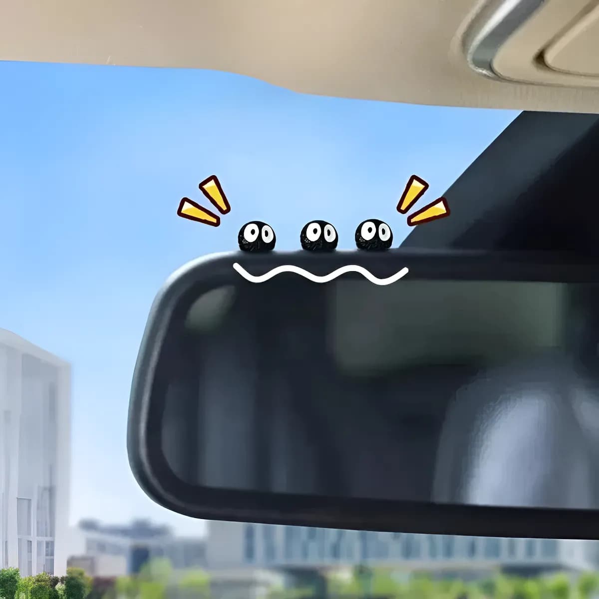 Monitos Soot Sprite 10pz Accesorio Para Auto Decoración Negro