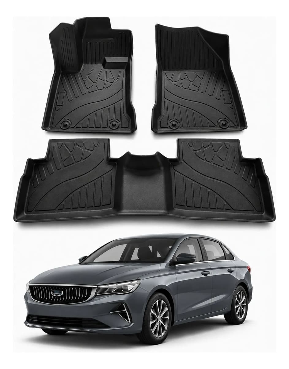 Rhino Tapetes De Uso Rudo Compatible Con Geely Emgrand Negro