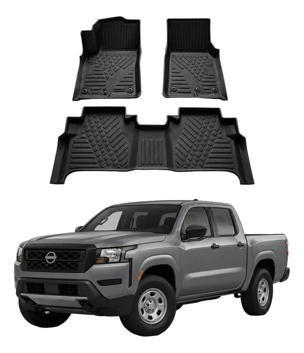Rhino Tapetes De Uso Rudo Compatible Con Nissan Frontier Negro