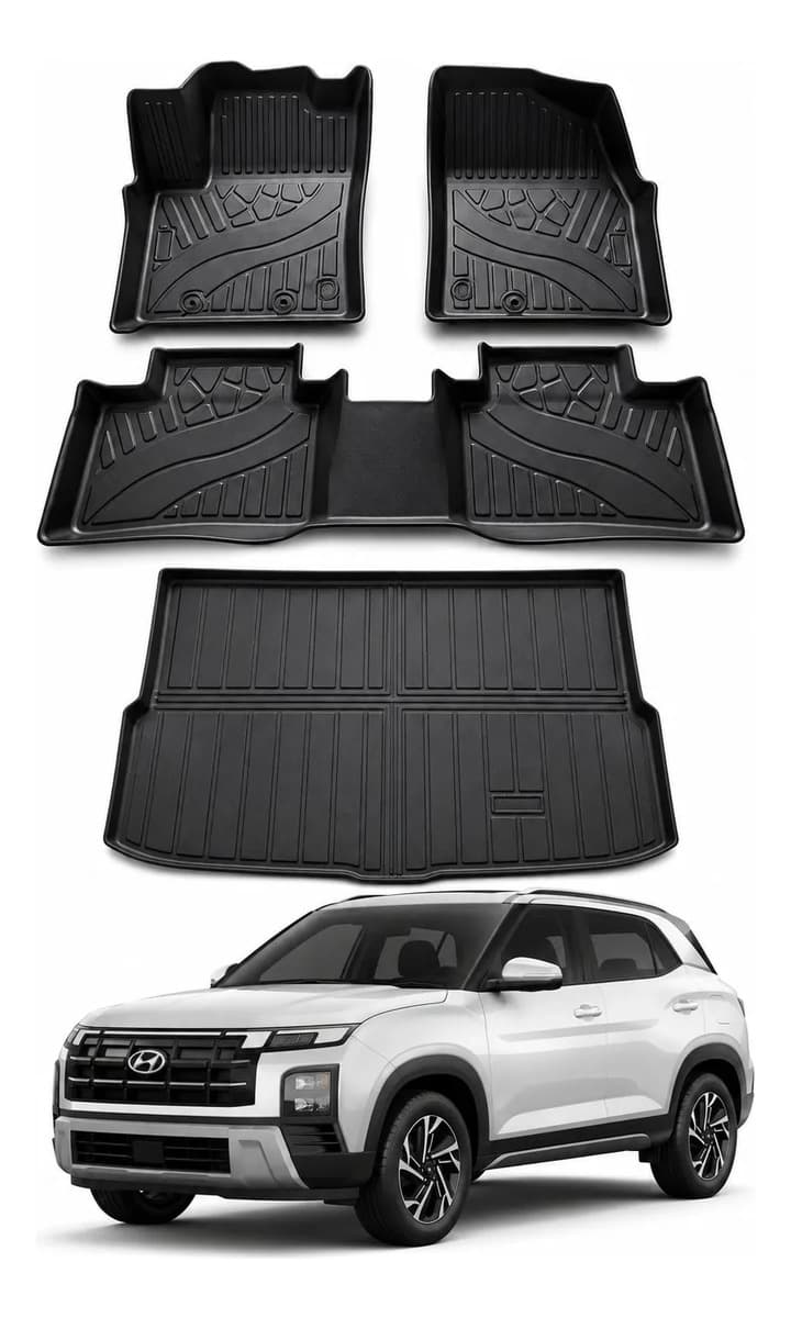 Rhino Tapetes De Uso Rudo Compatible Con Hyundai Creta Negro