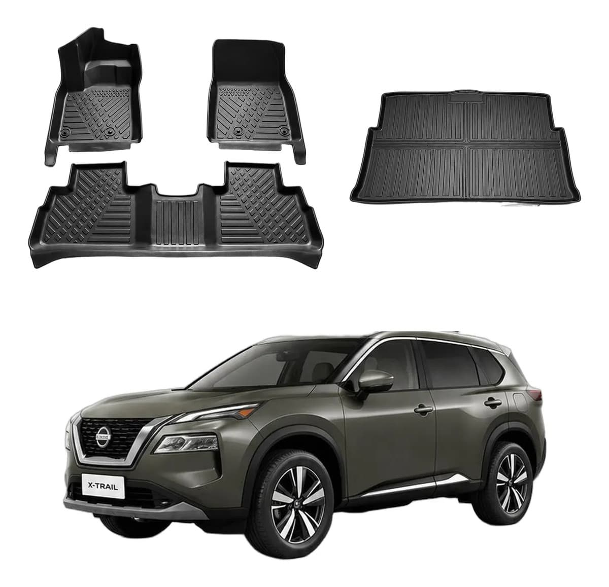 Rhino Tapetes De Uso Rudo Para Nissan X-trail Negro